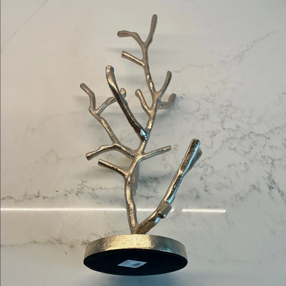 Z Gallerie Metallic Silver Branch Decorative Accent Jewelry Tree